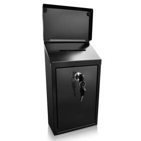 Hlilbtexl06 Hlilbte Locking Mailbox With Key For Outdoor 6 X 3.4 10.6 Inches Small Wall Mount Mail