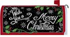 Holiday Magnetic Wishes Merry Christmas Wrap Custom Mailbox We