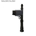 Home Install Business Post Decorative Easy Combination Mailbox Black Durable