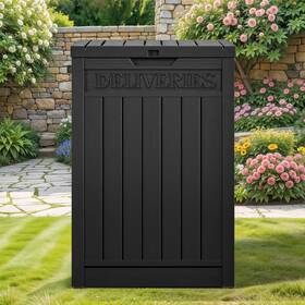 Homnia 199449012597 51 Gallon Outdoor Parcel Delivery Box All-weather Package Drop Deliveries Letter