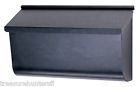 Horizontal Extra Wall Letter Large Mail Home Mailbox Magazine Black Mount Us