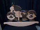 Horse Solid Oak Hobby Kids Toy Rocking Rocker Stained Motorcycle