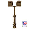 Hpns2-700-lm-brz Qualarc The Hanford Twin No Scrolls Lewiston Mailbox 852642007844