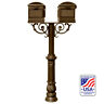 Hpws2-700-lm-brz Qualarc The Hanford Twin Lewiston Mailbox Post System 852642007868