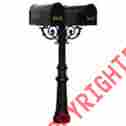 Hpws2-800-e1 Qualarc Hanford Post Mounted Mailbox 814728016188