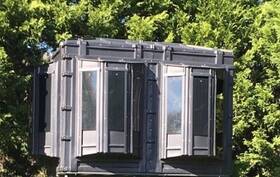 Hp-67010 Hughes Hunting Ground 4x8 The Lodge Box Blind W Window Kit No Stand