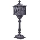Hw45239bn Giantex Cast Aluminum Mailbox Heavy Duty Postal Box 6952938386654