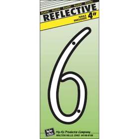 Hy-ko 4 In. White House Number Six 30606 Pack Of 10 029069306069