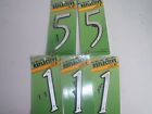 Hy-ko Lot Of Reflective Numbers 2 5s And 3 1s With Screws Fast Shipping 029069306014