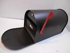 Abh071l Ii Mailbox Mailsafe Black Rural Locking Post-mount