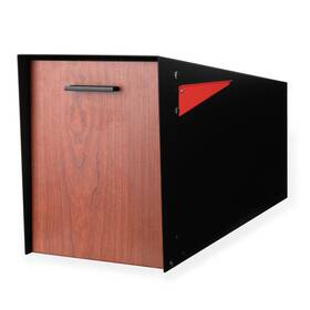 Ilyapa 840013436386 Modern Mailbox With Angle Design Post Mount - Metal Mailboxes For Outside B