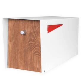 Ilyapa 840013437178 Modern Mailbox With Design Post Mount - Metal Mailboxes For Outside