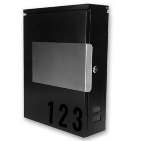 Ilyapa 840013440635 Modern Mailbox Wall Mount Mailboxes For Outside With Lock Keys And House Numbe