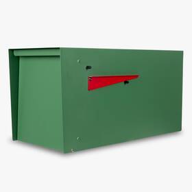 Ilyapa B0f8w5h4ts Modern Mailbox For Outside Post Mount - Green Powder Coated Metal