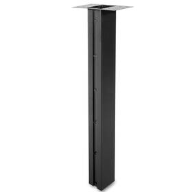 Il-post43grv-bk Ilyapa Black Mailbox Post 43x4x4 Modern Metal Sleeve Universal Mounting Plate Bracket