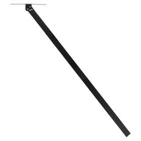 Il-post56ang-bk Ilyapa In-ground Metal Mailbox Post For - 56x2x2 Inch Black Mail Box