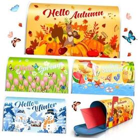 B6t74 Innovoscape 4 Pcs Seasonal Mailbox Covers Fall Magnetic Standard Size 18 X