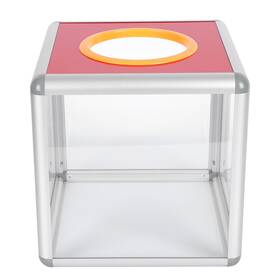 Nh4e2917uxw4158msn9 Ipetboom Desktop Ballot Box - Clear Suggestion With Hole 20cm Tip Jar Ticket F