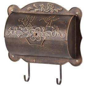 Ironlux B0dk4p3179 Wall Mount Mailbox Newspaper Holder Metal Mailboxes For Outside