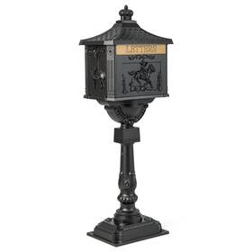 10936-np Ironmax Mailbox For Outside Locking Cast Aluminum Rural Security Postal Box With Key