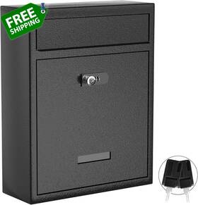 It-wmm01 Itefdtutne Wall Mount Mailbox Upgraded Design 16 Inch Metal With Key And Passwor