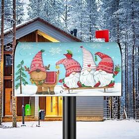Ivarunner 648138417798 Christmas Mailbox Cover Magnetic Standard Size 21 Inch Assorted Colors
