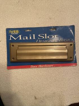 Ives 044074008326 New By Schlage Designer Basic Mail Slot Door Kit With Template