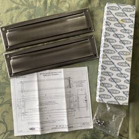 B15a Ives Letter Box Plate Brushed Nickel Magazine Size 13 Inch X 3.5 Nos