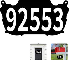 X13-a Ivwvi Double Sided Metal Mailbox Numbers Address Plaque Waterproof Rustproof Addres