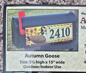Jeremiah Junction 022023070372 Mailbox Or Door Magnet - Autumn Goose