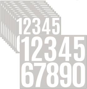 Jpx024316 Jiepuxiter 10 Sheets Vinyl House Numbers For Mailbox 3 Inch Waterproof White