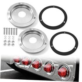Jhsl000027 Jivelum 2pcs Watermelon Lights Bracket Stainless Steel Bezel With