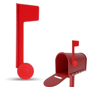 639067 Jiyin Mailbox Flag Easy Installation Red Metal Universal Fla
