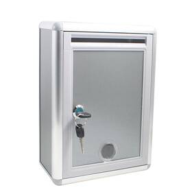 Joyhuatrade 2024122851a28 Suggestion Drop Box With Lock Multi-purpose Wall Mount Aluminum Alloy B