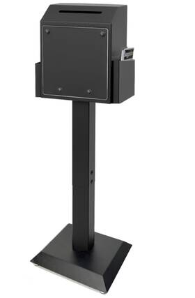 Joymaney 060755262875 Suggestion Box With Stand Floor Standing Offering Heavy Duty Metal Lock