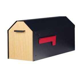 Joymile Mb003tr-wbk Large Mailbox For Outside Metal Mail Box With Magnetic Latch Post-m