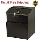 Jsb-parent Iboost Suggestion Box With Mounting Hardware Lock Keys Solid Steel