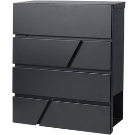 B08ch4kj48 Jssmst Locking Wall Mount Mailbox With Key Lock Large Capacity Weatherproof