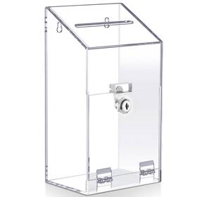 Km-juexica-2369 Juexica Acrylic Donation Box 10.2 Inch X 5.6 4 Suggestion With Lock And Slot Wall