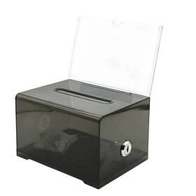 Kafenda 783746664698 Donation Ballot Box With Lock - Suggestion Sign Holder For Business