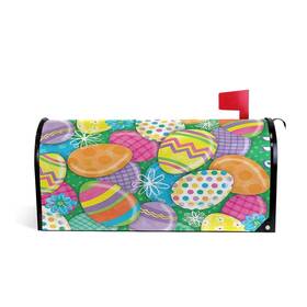 Kcldeci 883347741658 Easter Egg Magnetic Mailbox Cover Mailwraps Spring Bunny Rabbit C