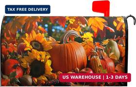Kcozydecor Lzzlzz924050178xl2imu Autumn Fall Harvest Mailbox Covers Magnetic Standard Size 25.5 Inch X 21 Thanksgi