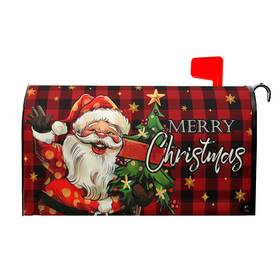 Lzzlzz924062278xbfih2 Kcozydecor Merry Christmas Santa Claus Mailbox Covers Magnetic Standard Size