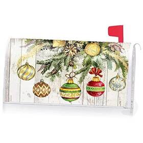 Yq80311 Ke Rui Baubles Decoration Mailbox Cover With Magnetic Strip Winter Christmas Ornament
