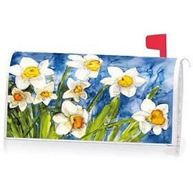 Yq80351 Ke Rui Decoration Mailbox Cover With Magnetic Strip Spring Summer Narcissus Floral