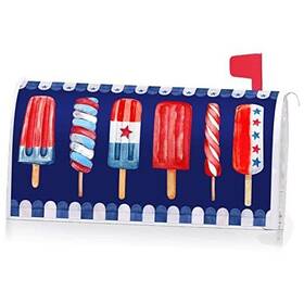 Yq80369 Ke Rui Patriotic American Popsicles 4th Of July Mailbox Cover