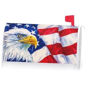Yq80434 Ke Rui Patriotic Eagle American Flag Decoration Mailbox Cover With Magnetic Strip