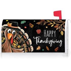 Yq80491 Ke Rui Happy Thanksgiving Turkey Fall Leaves Decoration Mailbox Cover With Magnetic