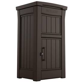 Keter 690161058806 Package Delivery Box For Porch With Lockable Secure Storage Compartment