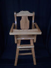 Kids Handcrafted Toy Chair Oak High Stain Solid Amish Provincial Handmade Doll